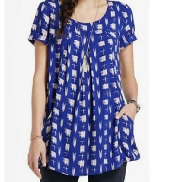 Anthropologie Holding Horses Abstraction Ikat Tunic XS - Picture 1 of 8